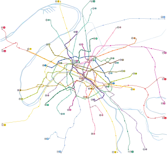 sít pařížského metra