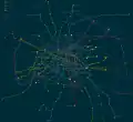 Mapa pařížského metra
