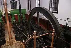 Celkový pohled na interiér a turbíny