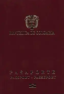 Kolumbijský cestovní pas