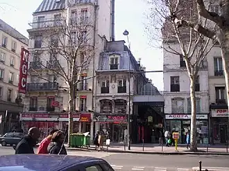 Vstup do horní části pasáže na Boulevardu de Strasbourg č. 33