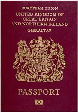 Gibraltarský cestovní pas