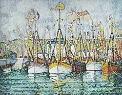 Paul Signac, Bénédiction des thoniers à Groix, 1923