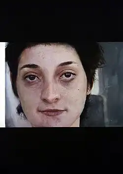 Pavel Vašíček, Hlava, olej na dřevěné desce, 170 x 130 cm, 2005