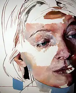 Pavel Vašíček, Intimita, olej na plátně 180 x 150 cm, 2015