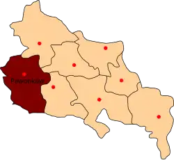 Gmina Pawonków na mapě