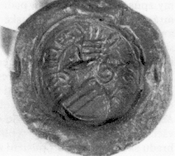 Pečeť Čeňka Kuny z roku 1484