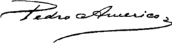 Pedro Américo – podpis