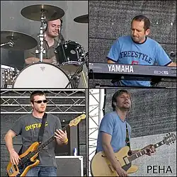 Skupina Peha v roce 2006 (shora zleva): Martin Migaš, Juraj Ondko, Marek Belanský, Karol Sivák
