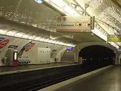 Nástupiště ve stanici