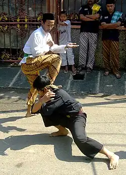 Ukázka umění pencak silat