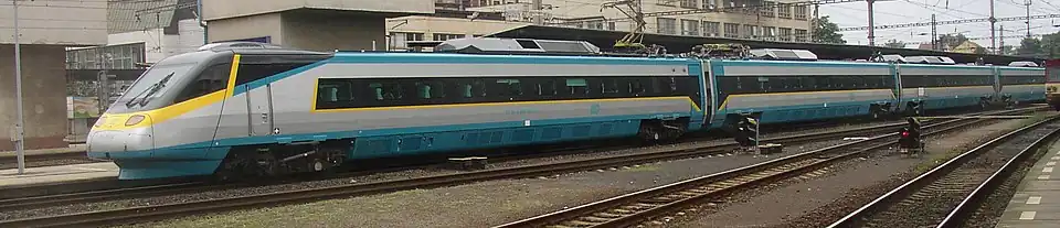 Souprava Pendolino na nádraží v Kralupech nad Vltavou