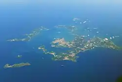 Pohled na hlavní ostrovy