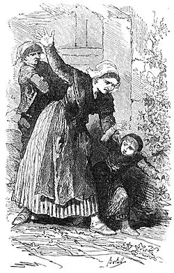 Petites Filles modèles. Ilustrace pro román Comtesse de Ségur.