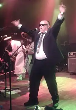 Petr Pečený při křtu alba Zdravý doktor v dubnu 2013