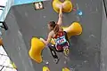Petra Klinglerová na SP 2017 v boulderingu, v Mnichově