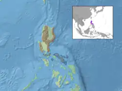 Filipíny – mapa rozšíření