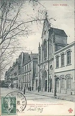 Kostel v roce 1908