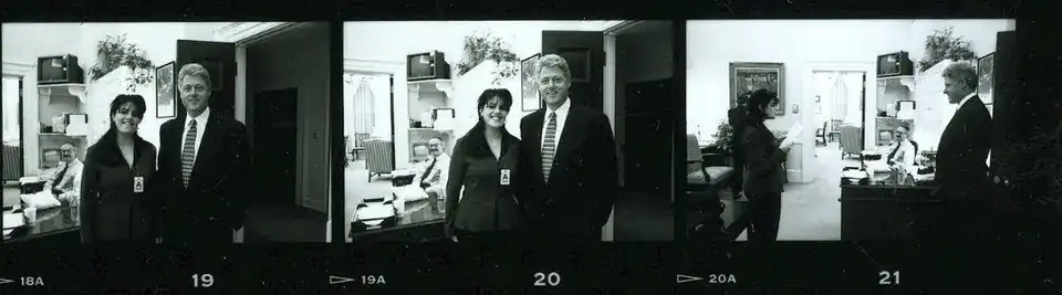 Monika Lewinská a Bill Clinton, 17. listopadu 1995