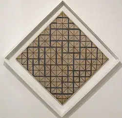 Kompozice s mřížkou 4 (kosočtverec), 1919