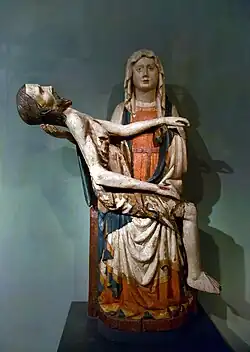 Pieta z Lásenice (kolem 1380-1400), Národní galerie v Praze