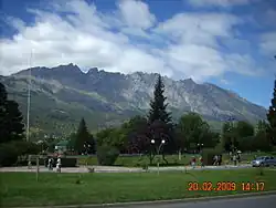 Pohled na horu z města El Bolsón