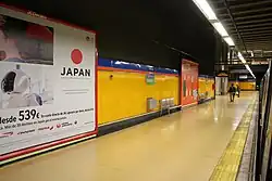 Nástupiště stanice metra