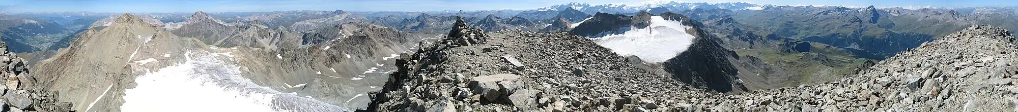 360°-Panorama z Piz Calderas