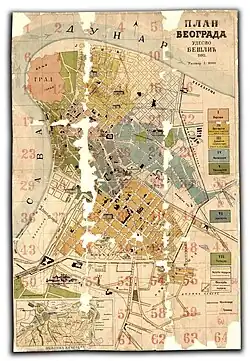 Mapa města v roce 1893.