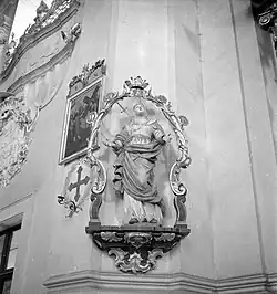 Plastika Bolestné Panny Marie – původní stav