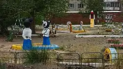 Dětské hřiště v Ulánbátaru (Mongolsko, 2015)