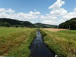 Jevíčka u vsi Plechtinec, těsně před ústím do Třebůvky