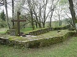 Pleš (Bělá nad Radbuzou) - zbytky kostela