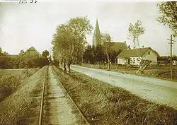 Evangelický kostel v Plikiai v dubnu 1935