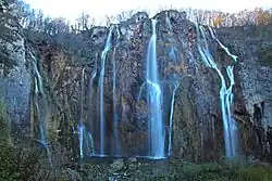 Pohled na Veliki slap