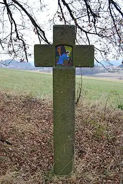 Kříž na Kalvárii na hoře Radešín