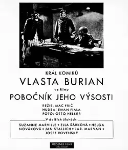 Pobočník Jeho výsosti (dobová inzerce, 1933)