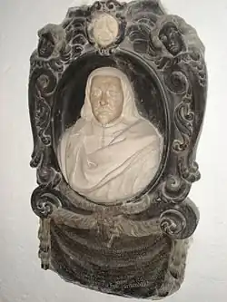 Vlastní epitaf ve Svatoštěpánském dómu