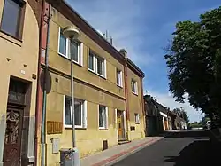 Dům čp. 201 ve Dvořákově ulici, místo bývalé synagogy