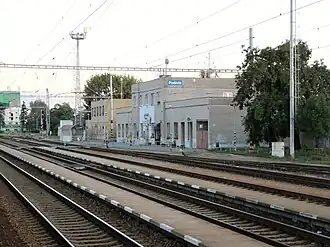 Železniční stanice Podivín v roce 2012