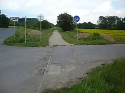 Trať změněná na cyklostezku v Podlešíně