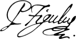 Petr Figulus Jablonský – podpis