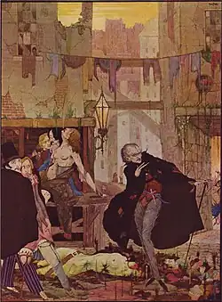 Ilustrace Harryho Clarka pro londýnské vydání z roku 1923.