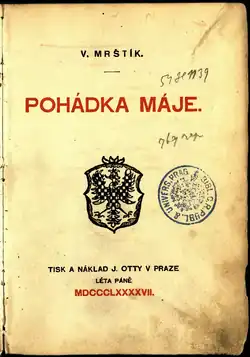 Pohádka máje, vydání 1897, titulní strana