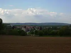 Panorama Heroltic ze silnice směr Rybníček