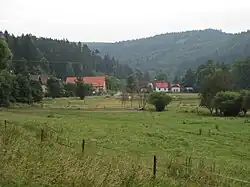 Pohled na Pyskočely od západu