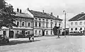 Pohled na horní náměstí od radnice v 30. letech 20. století