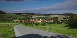 Pohled na obec od jihu
