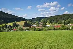 Pohled na obec od jihu