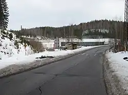 Továrna Strojmetal v zimě